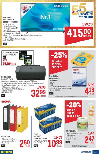 METRO-Flugblatt - Metro - Profi gültig ab 29.10. bis 11.11. - seite 53