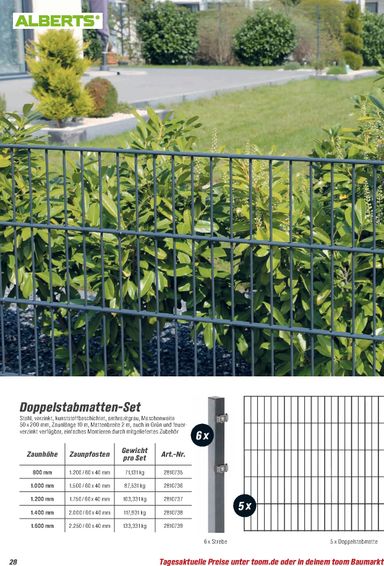 Prospekt toom - Toom - Zäune & Sichtschutz gültig ab 01.03. bis 31.12. - seite 28