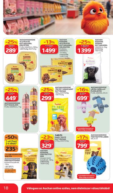 Akciós újság Auchan - Auchan Hipermarket - Sajátmárkás ajánlataink érvényes 10.15.-tól 10.28.-ig - 18 oldal