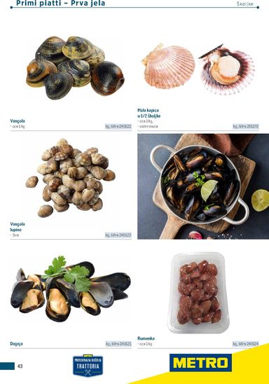 Katalog Metro - Metro - Poslovna rješenja - Trattoria vrijedi od 04.03. do 31.12. - stranica 43