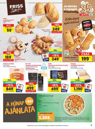 Akciós újság Spar - SPAR érvényes 10.29.-tól 11.04.-ig - 9 oldal