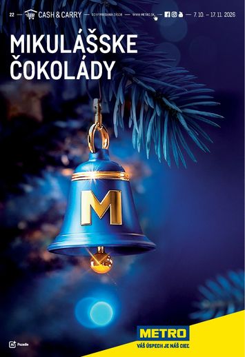 Leták METRO - Metro - Mikulášske Čokolady od 07.10. do 20.10. - strana 1
