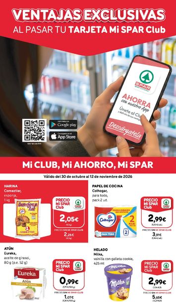 Folleto SPAR - SPAR - Club del 30/10 al 12/11 - página 1