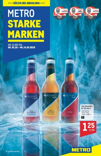 METRO-Flugblatt - Metro - Starke Marken gültig ab 01.10. bis 14.10. - seite 1