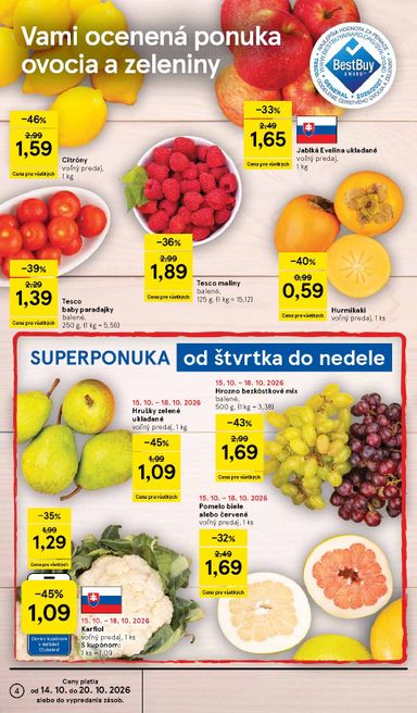 Leták Tesco - Tesco od 14.10. do 20.10. - strana 4