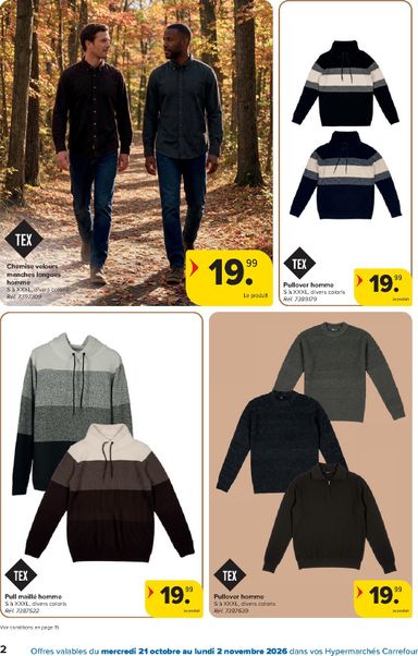 Folder Carrefour - Carrefour - Textile d'automne van 21/10 tot 02/11 - side 2