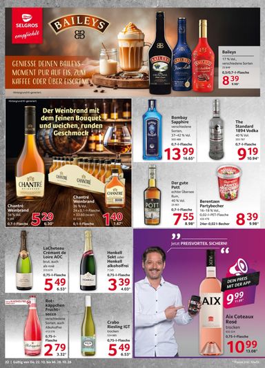 Prospekt Selgros - Selgros - Food gültig ab 22.10. bis 28.10. - seite 22