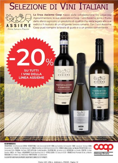 Volantino Coop - Coop - Selezione di Vini Italiani valido dal 22/10 al 18/11 - pagina 16