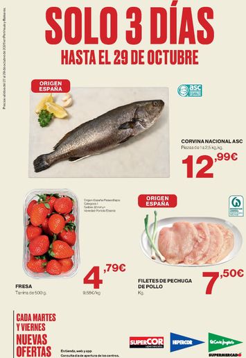 Folleto Hipercor - Hipercor - Solo 3 días del 27/10 al 29/10 - página 1