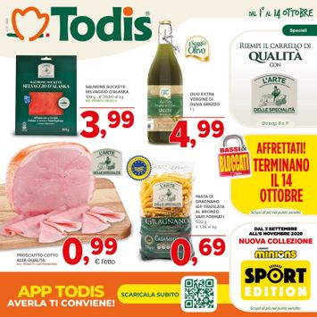 Volantino Todis - Todis valido dal 01/10 al 14/10 - pagina 1