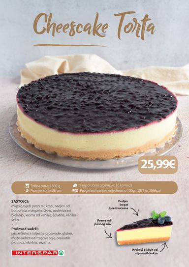 Katalog SPAR - SPAR - Torte vrijedi od 19.01. do 31.12. - stranica 15