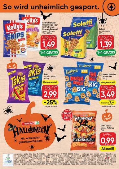SPAR-Flugblatt - SPAR - Halloween gültig ab 01.10. bis 31.10. - seite 4