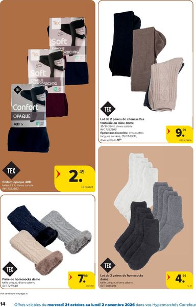 Folder Carrefour - Carrefour - Textile d'automne van 21/10 tot 02/11 - side 14