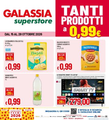 Volantino Galassia - Galassia - Superstore valido dal 15/10 al 28/10 - pagina 1