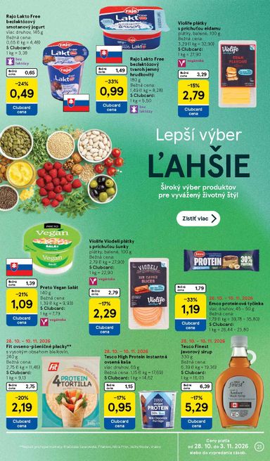 Leták Tesco - Tesco od 28.10. do 03.11. - strana 21