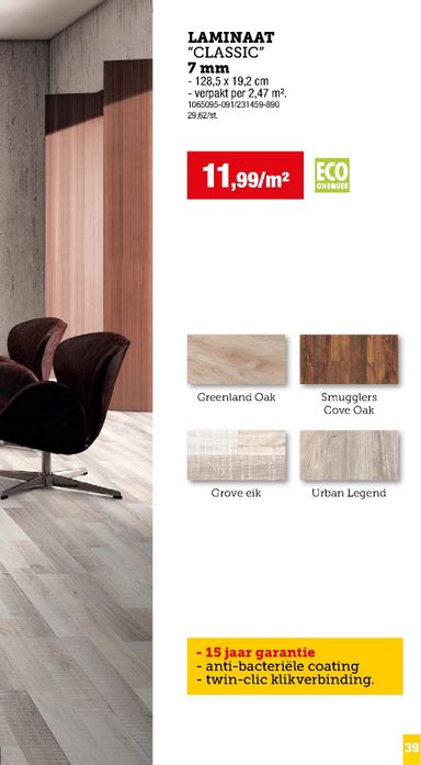 Folder Hubo - Hubo - Vloer- en wandbekleding van 03/09 tot 03/09 - side 39