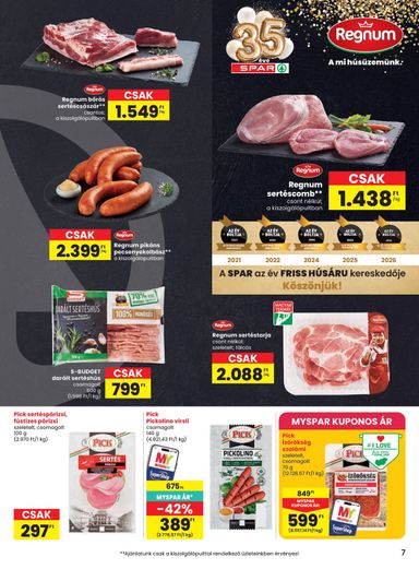 Akciós újság Spar - SPAR érvényes 10.22.-tól 10.28.-ig - 7 oldal