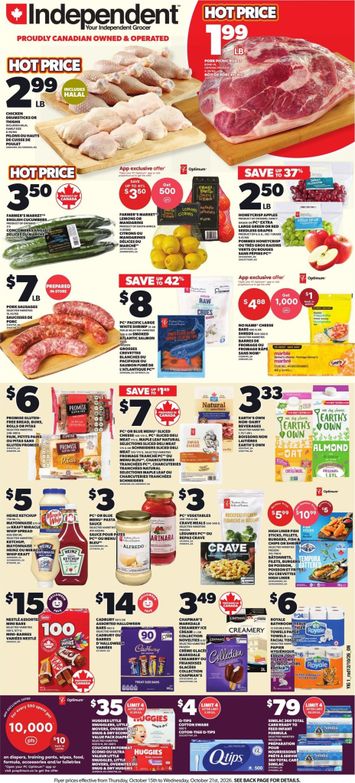 Flyer Independent Grocer - Independent Grocer valid since 10-15 until 10-21 - page 1