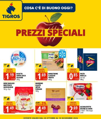 Volantino Tigros - Tigros - Prezzi Speciali valido dal 28/10 al 10/11 - pagina 1