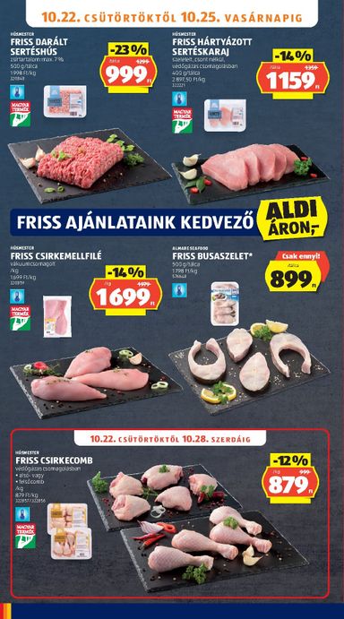 Akciós újság Aldi - Aldi érvényes 10.22.-tól 10.28.-ig - 10 oldal