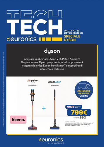 Volantino Euronics - Euronics - Speciale Dyson valido dal 19/10 al 31/10 - pagina 1