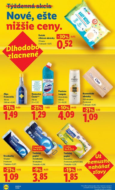 Leták Lidl - Lidl - Dlhodobo zlacnené od 03.07. do 31.12. - strana 23