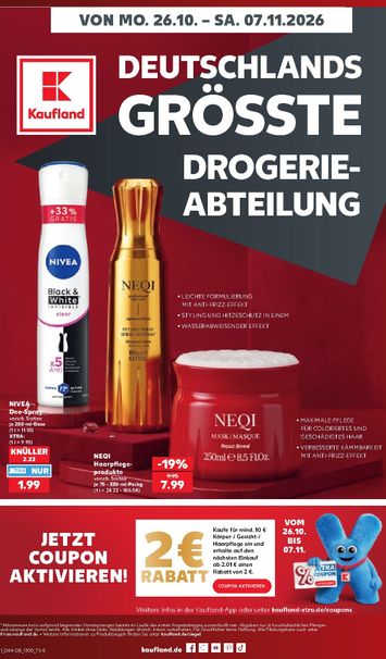 Prospekt Kaufland - Kaufland - Drogerie gültig ab 26.10. bis 07.11. - seite 1