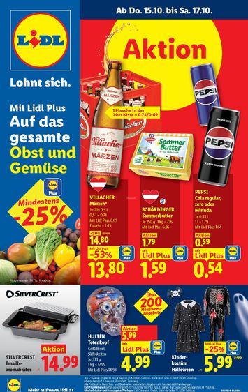 Lidl-Flugblatt - Lidl gültig ab 15.10. bis 21.10. - seite 1