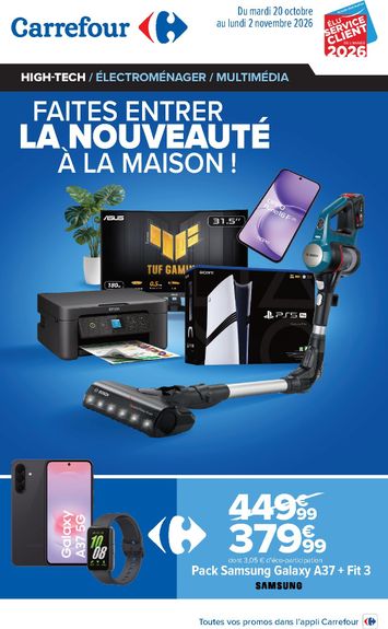 Catalogue Carrefour - Carrefour - Faites entrer la nouveauté à la maison ! valable dès le 20/10 au 02/11 - page 1