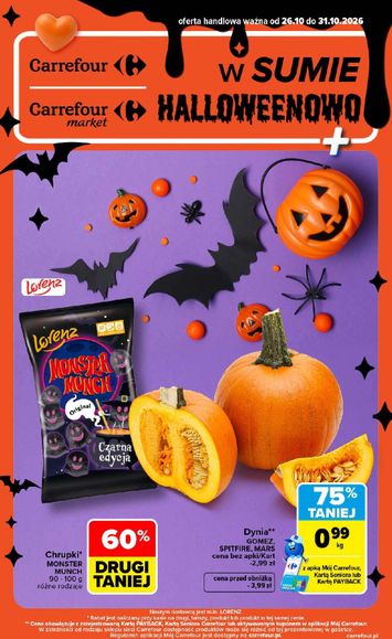 Gazetka Carrefour - Carrefour - W sumie halloweenowo od 26.10. do 31.10. - strona 1