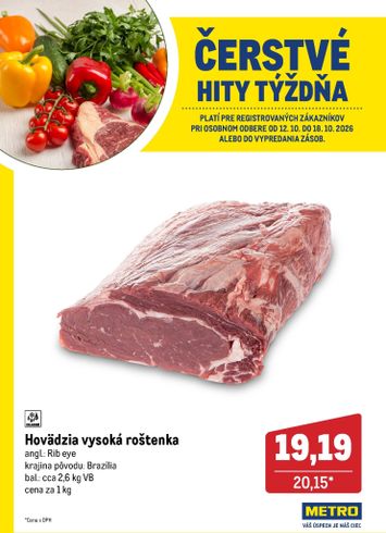 Leták METRO - Metro - Čerstvé hity od 12.10. do 18.10. - strana 1