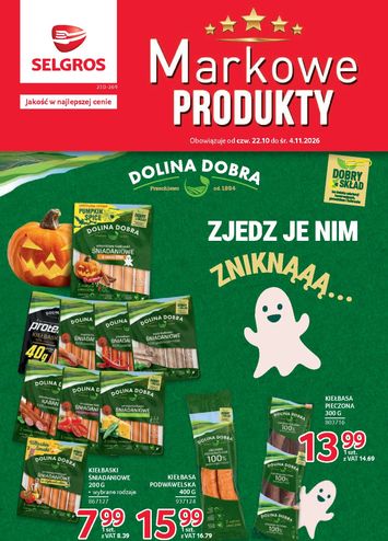 Gazetka Selgros - Selgros cash&carry - Katalog Markowe Produkty od 22.10. do 04.11. - strona 1