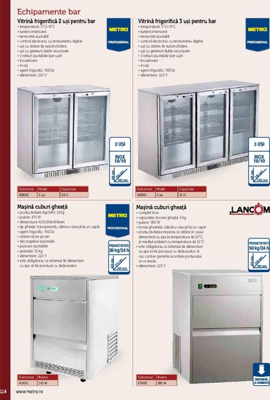 Catalogul Metro - Metro - Echipamente Profesionale pentru HoReCa de la 01.01. până la 31.12. - pagina 114