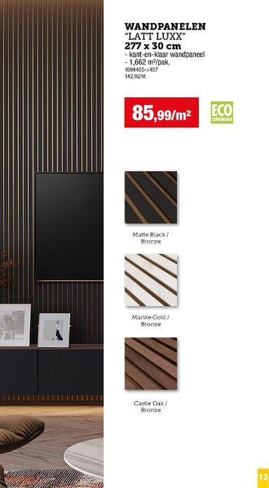 Folder Hubo - Hubo - Vloer- en wandbekleding van 03/09 tot 03/09 - side 13